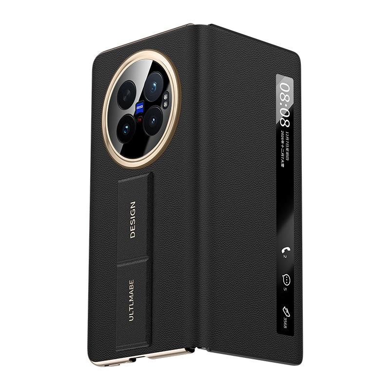 Applicable To vivoXFold1 Mobile Phone Case, Wristband Holder, Smart Window Flip XFOLD1 Folding Screen  Leather Case