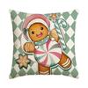 1/4Pcs Christmas Pillowcases, Gingerbread Man Cartoon Cushion Covers, Christmas Decorations, Farmhouse Sofas, Home Decor