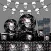 Day Of The Dead Skull Mexican Carnival Party Cutlery Paper Plates Paper Cups Tissue Tablecloths Festival Supplies