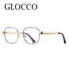 Luxury Anti Blue Light Glasses For Myopia Retro Minus Diopters Eyeglasses Metal Frame Womens Prescription Glasses -1 -2 -6