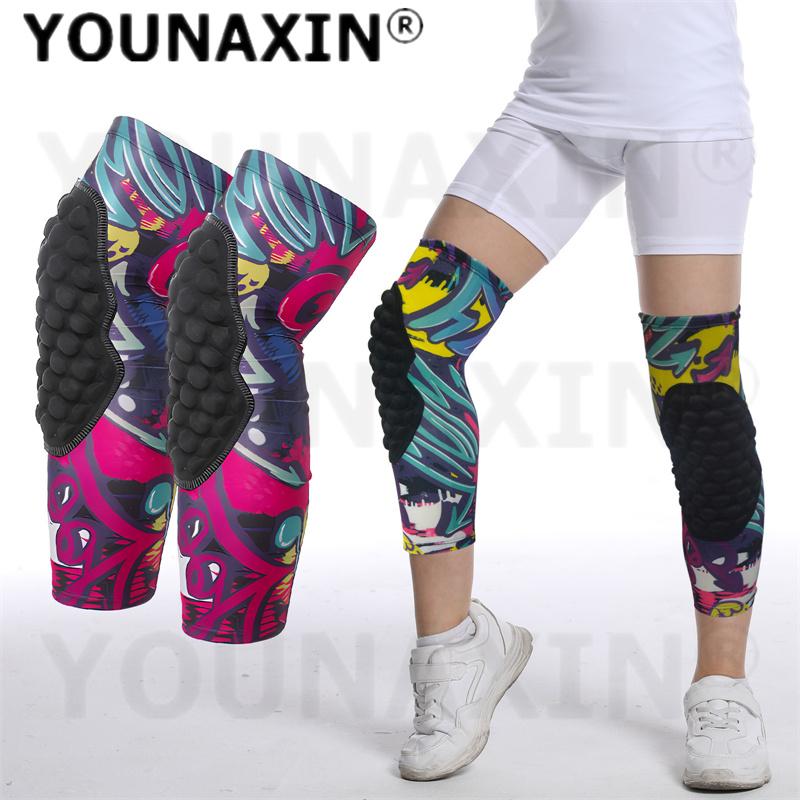 1 Paar Unisex Meisjes Hardlopen Kniebeschermers Kind Basketbal Brace Voetbal Honkbal Jongen Fietsen Sport Ondersteuning Knieschijf