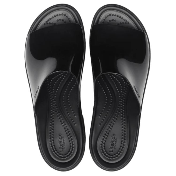 Crocs Brooklyn Simple Comfortable Slide Sandals Women Sandals Black 209709-001