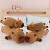 Capybara Plush Pillow - Large Orange Bedside Backrest Toy