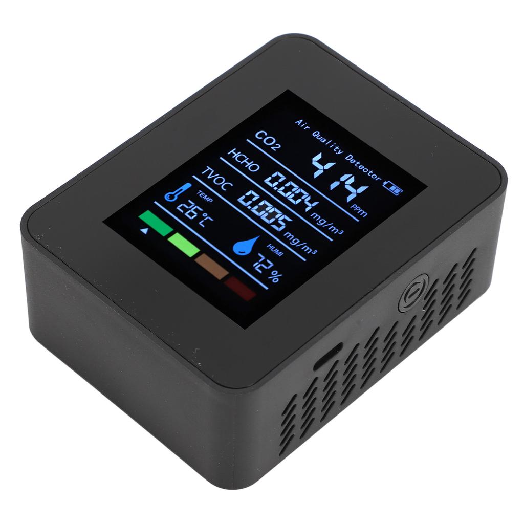 Portable Air Quality Detector CO2 TVOC HCHO Humidity Temperature 5 In 1 Multifunctional Indoor Air Quality Tester Meter