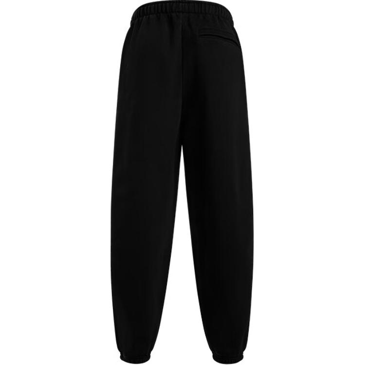 Under Armour Icon Loose Fit Training Fashion Versatile Cuffed Sports Pants Men bottoms Black 1386554-001