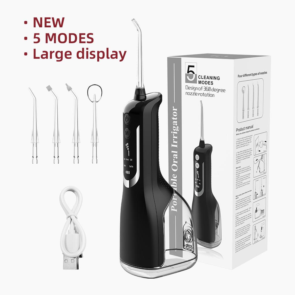Pulse Electric Dental Flusher Portable Water Floss Oral Cleaning Dental Stone Household Whitening Scrub