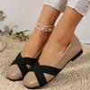 Fashion 2024 New Versatile Color Matching Women's Leather Shoes Soft Bottom Flat Shoes Large Size Shallow Mouth Fashion Casual Shoes