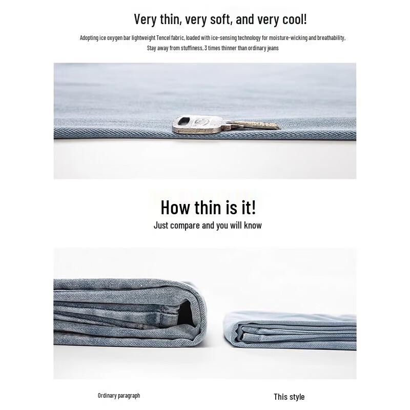 NASA NOAH Men's Elastic Waist Straight Leg Jeans