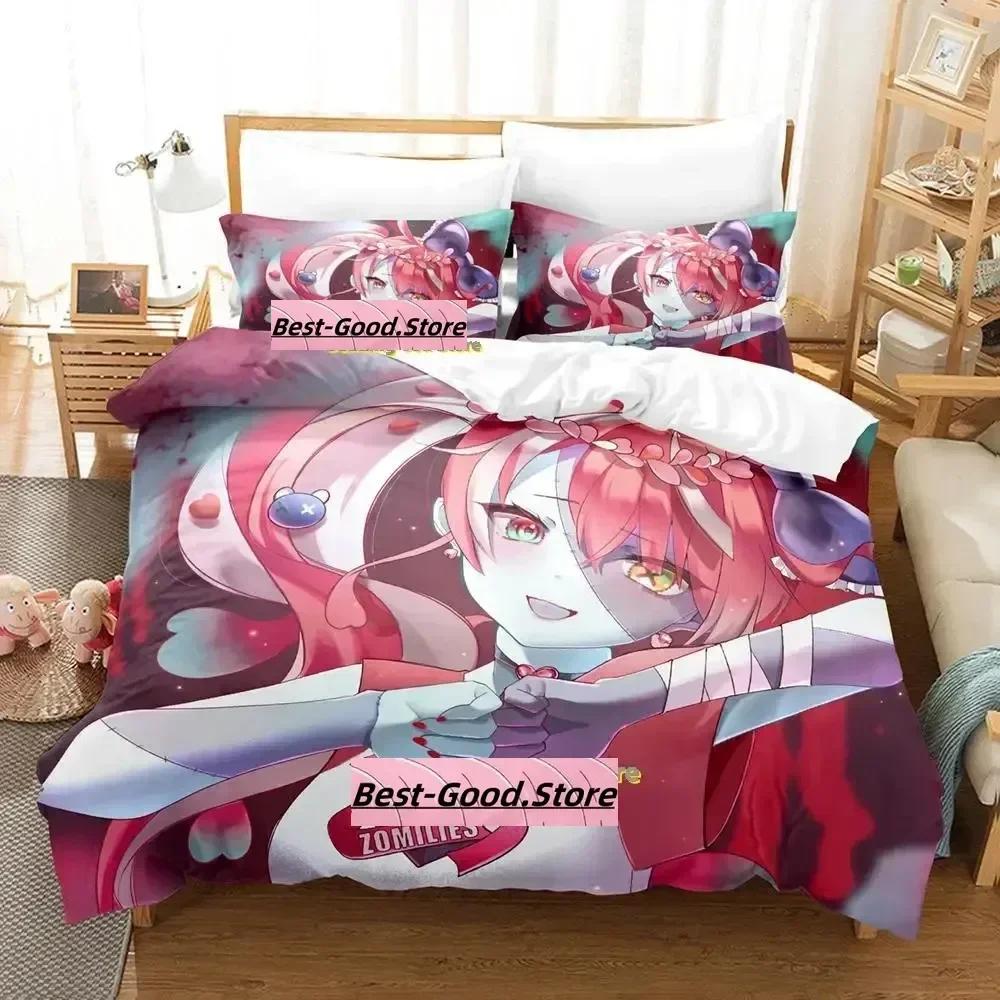 Kureiji Ollie Bedding Set Single Twin Printed Bed Set With Pillowcase Bed Duvet Cover Soft Single Double Queen Super King Size