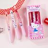 Yue Mu Hello Kitty Quick-Dry Smooth Click Pen for Students
