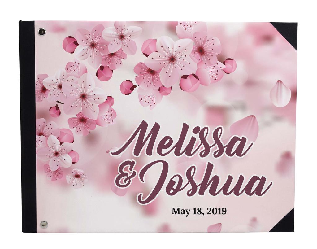 Darling Souvenir Blue Tree & Love Birds Cage Printed Wedding Guest Book Hardbound Cover Sign In Book Registry Scrapbook-7 x 9