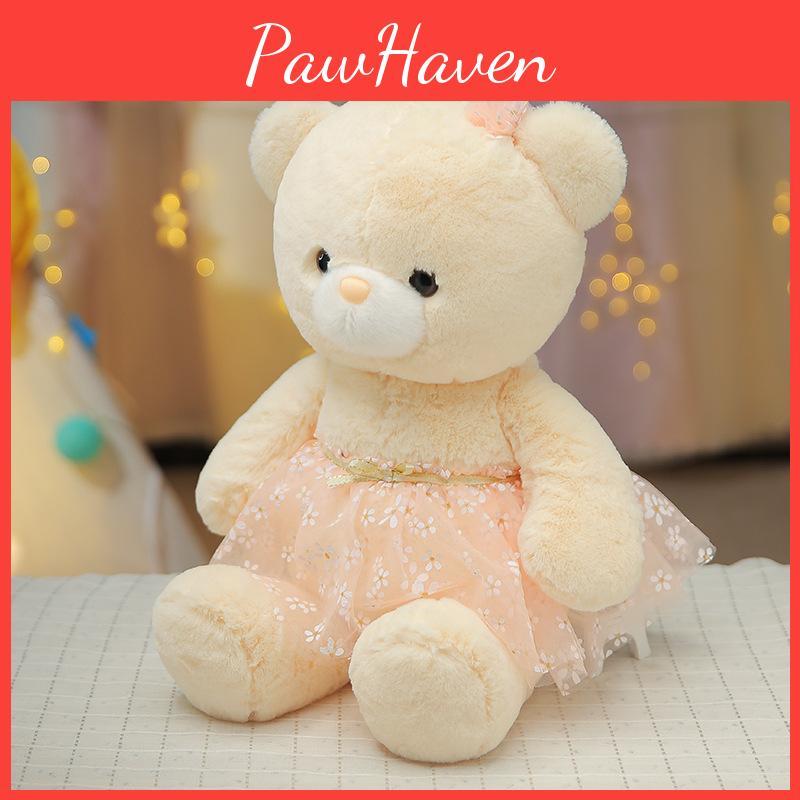 Bear Teddy Stuffed Toy For Girls With Pp Cotton Filling In Animal Gift Shape