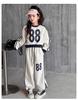 2024 Spring Fashion Girls' Loose Two-Piece Sportswear Set for Medium and Large Children.