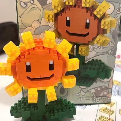 Plants VS Zombies Blocuri Mici Desene Animate Mini Blocuri de Construcție Peashooter Floarea-Soarelui Chomper Asamblare Model de Acțiune Păpușă Jucărie pentru Copii