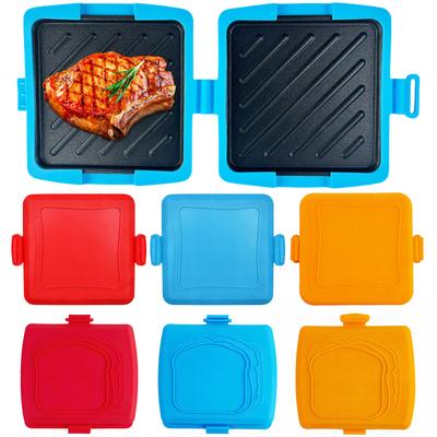 Aparat de sandwich pentru microunde Lavabil în mașina de spălat vase Aparat de toastie pentru microunde FĂRĂ ELECTRICITATE pentru Gătit Mic dejun Sandviș cu brânză prăjită Gustări
