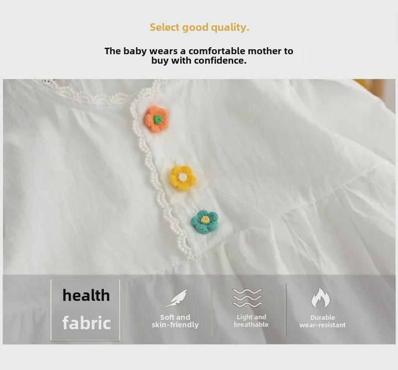 Spring 2023 Stylish Long Sleeve Baby Doll Shirt - Korean Style for Girls