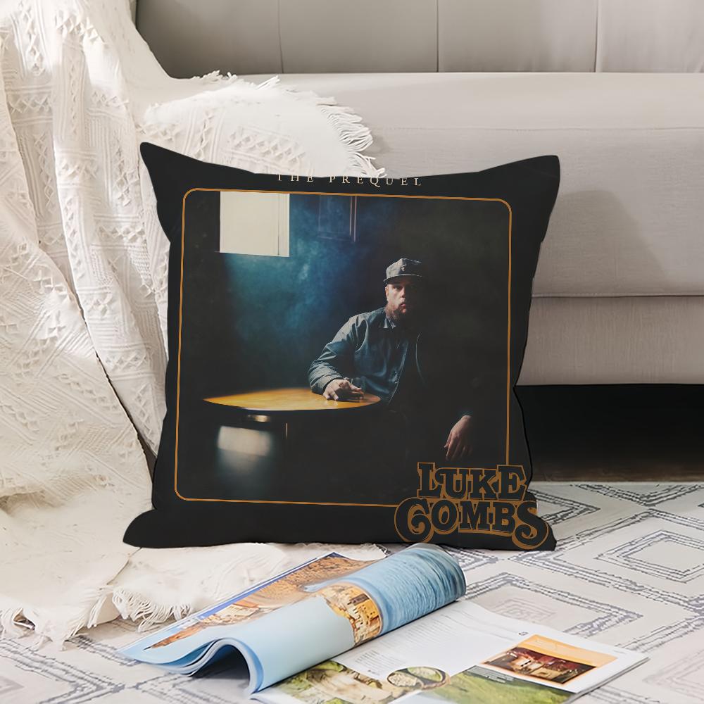 American singer L-Luke C-Combs Pillow Case Office Cushions Suitable For Sofa Car Bedroom Decorative Cushion Cover