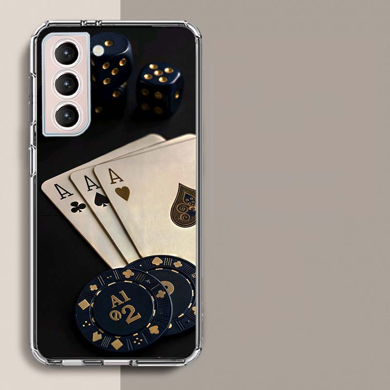 High-Stakes Elegance Casino Luxe Phone Case For Samsung Galaxy S25 Edge S24 S23 FE S21 S20 S10 Plus S22 S26 Ultra Cover Clear Ca