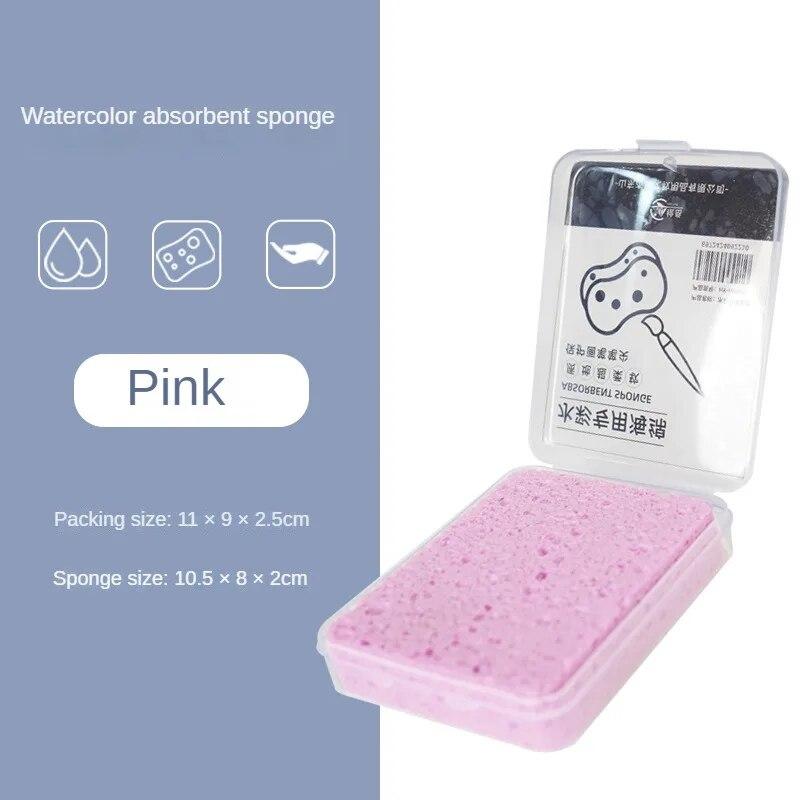 Éponge pour peinture à l'aquarelle, boîte spéciale, craie à eau, forte Absorption d'eau, outil, fournitures d'art, 1 pièce pour enfants étudiants