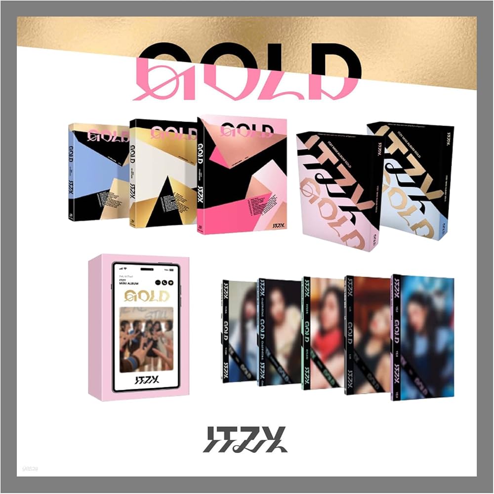 ITZY Gold 2nd Album with Tracking 3type