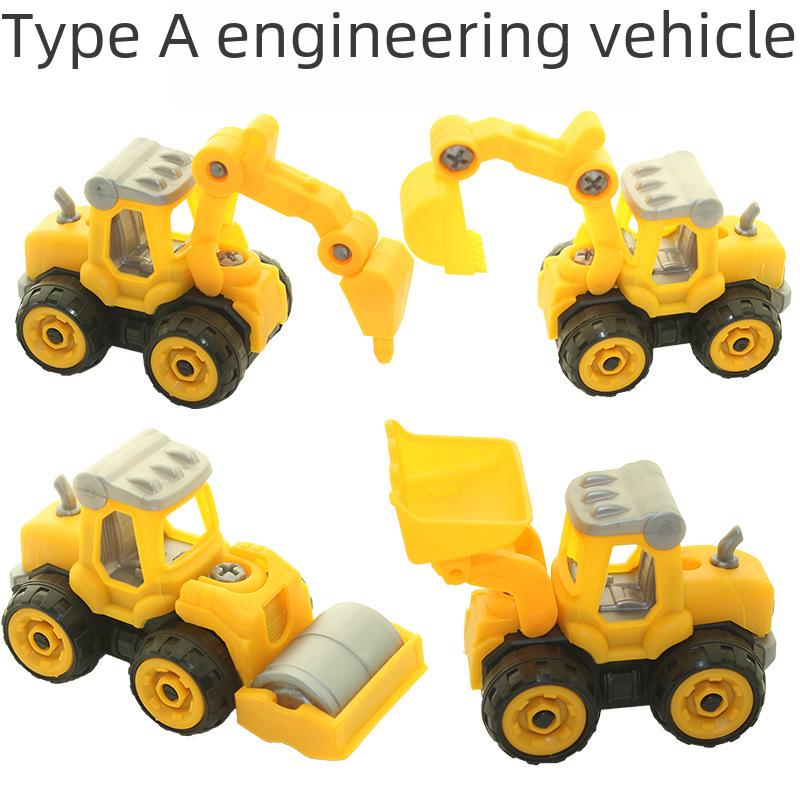3C Genuine DIY Educational Children's Excavator Toy Model