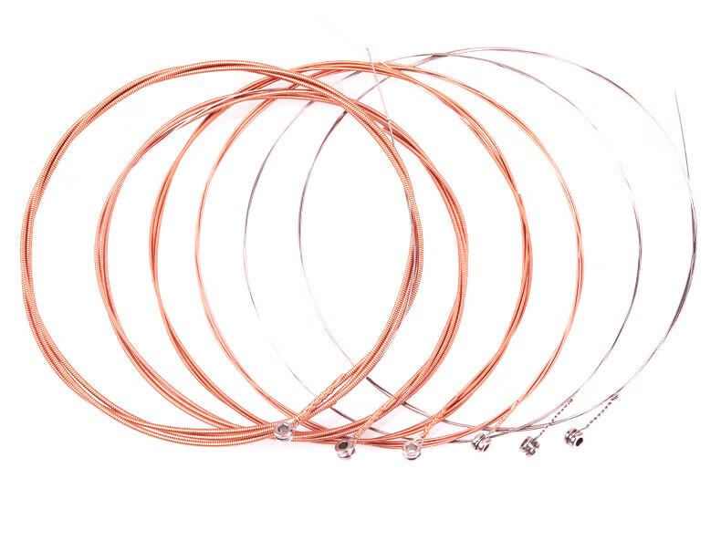 Alice AME422 Phosphor Bronze Folk Guitar Strings, Full Set of 6 Strings, 1st String Included