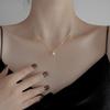 French Water Drop Pendant Necklace Female Niche Ins Style Korean Version Simple Light Luxury High Sense Fashion High Grade Collarbone Chain