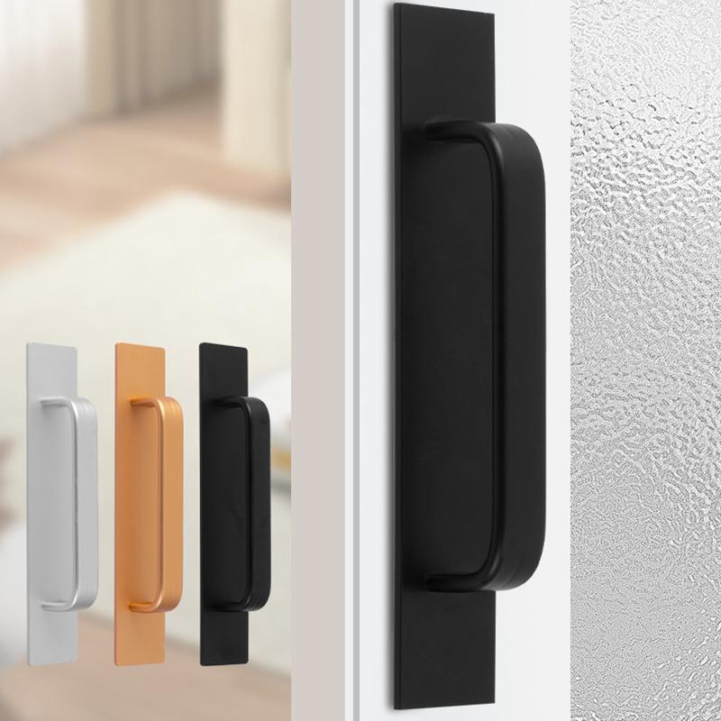 1 Pz Maniglie Autoadesive Istantanee per Cassetti e Armadi, Maniglie per Porte Adesive in Alluminio, Design Senza Foratura