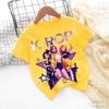 2026 Girls KPOP Idol Group Print Short Sleeve Boys and Girls TShirt Cute Cartoon Graphic Tee Kids Summer Casual Top
