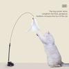 Feather Interactive Funny Cat Stick Toy Soft Fixed Rod Teasing  Indoor Pets Play Exercise Accesorios