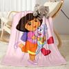 Dora Explorer Blanket Soft Warm Cozy Great for Livingroom Bedding Couch Four Seasons Universal Modern Unique Gift for Family and Friends Camping