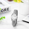 Couple's Watches, Stylish Analog Display with Luminous Movement, Elastic Strap, Silver Quartz Watch for Men and Women, Fashionable Accessory for Birth