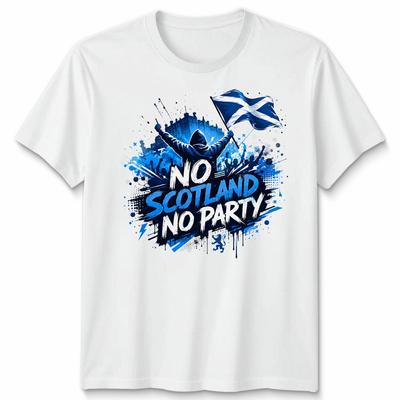 Pas d'Écosse Pas de Fête T-shirt de Football Unisexe Jour de Match 2026 Cadeau T-shirt Graphique