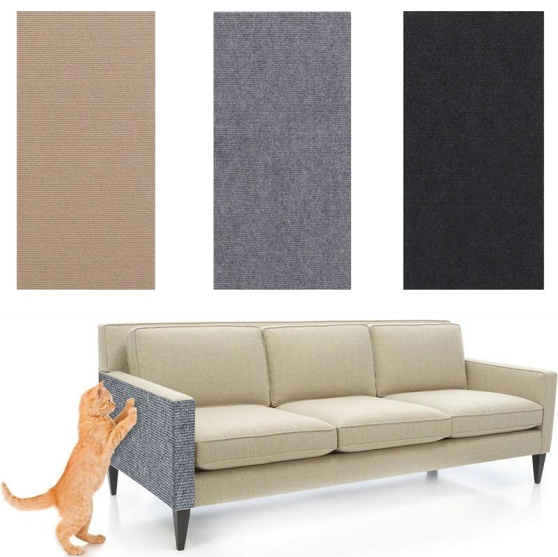 Alfombrilla Anti Arañazos para Gatos Recortable Autoadhesiva Alfombrilla Almohadilla Rascador para Gatos Mascotas Protector de Esquina de Muebles Sofá Interior Pared