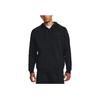 Under Armour Solid Color Full Zip Hooded Sports Jacket Men Jackets Black 1382112-001