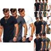 Men's Slim Fit O-neck Short Sleeve Muscle Tee T-shirt In Soft Breathable Fabric