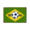 Vintage Brazil Travel Poster Country Flag Metal Tin Signs Retro Carnival Party Metal Plate For Club Home Bar Cafe ART Wall Decor