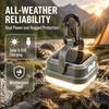 Solar Rechargeable Camping Light 12 Led 300-400Lm 3 Light Modes Usb-C Solar Ipx4 Portable Hanging Outdoor Emergency Lantern