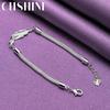 CHSHINE 925 Sterling Silver Snake Chain Fish Bracelet For Women Wedding Party Fashion Charm Jewelry