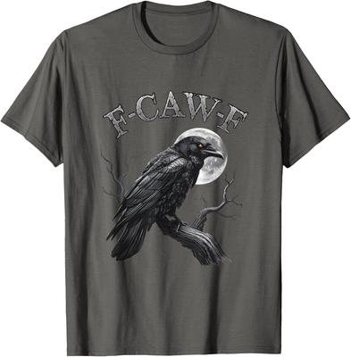 Schwarze Krähe, F-Krah-F Lustiger Schwarzer Vogel Spruch Humor Meme Unisex T-Shirt