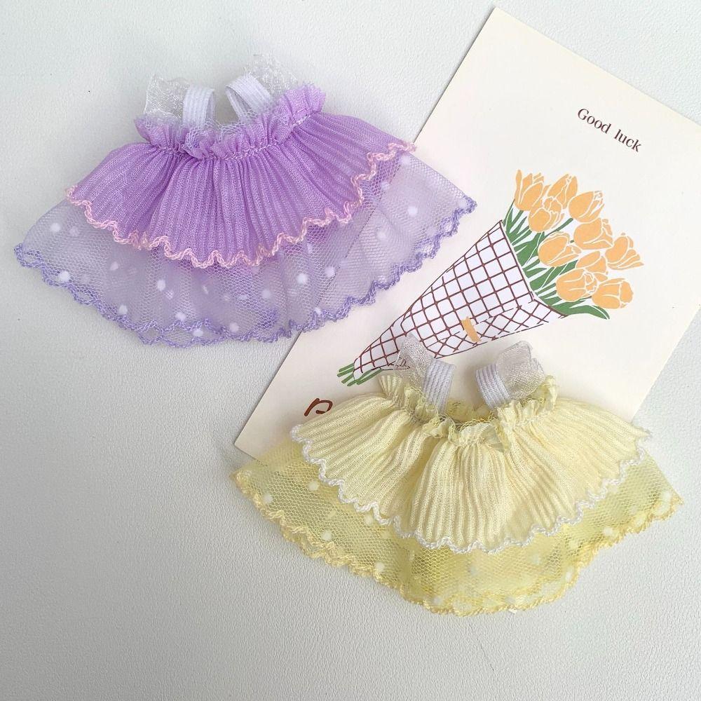 Cotton Princess Dress Plush Dolls Clothes for 15cm Cotton Doll/EXO Idol Dolls Clothes Decoration