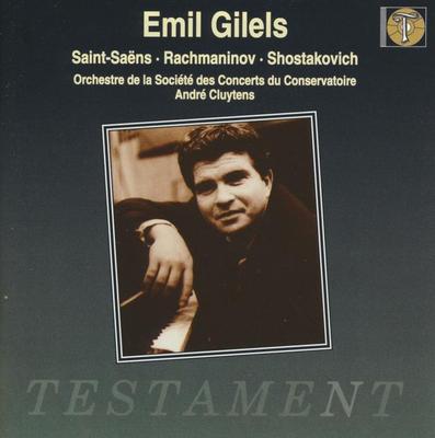 CD SAINT-SAENS, CAMILLE, RACHMANINOV, - Gilels spielt Saint-Saens, Rachmaninow SBT1029 Testament 1993 UK Klassik Gebraucht