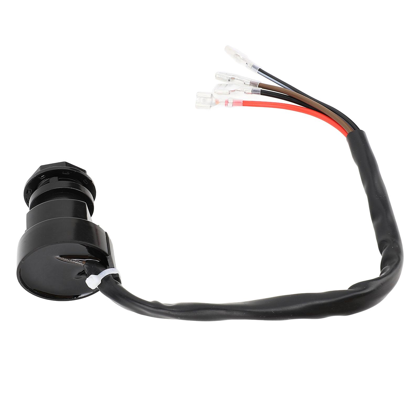 

ATV Ignition Switch 4 Pin Wire Ignition Starter Switch Stable Ignition Performance Replacement for Polaris Trail Boss