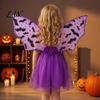 Elastic Strap Bat Wings Wing for Kids Girls, Halloween Fairy Costume Parties, Cosplay, Festivals, Stage Performance Versatile Accessory