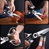 Multifunctional Kitchen Scissors Household Kill Fish Cut Vegetables Roast Broiler Bone Scissors Stainless Steel Scissors