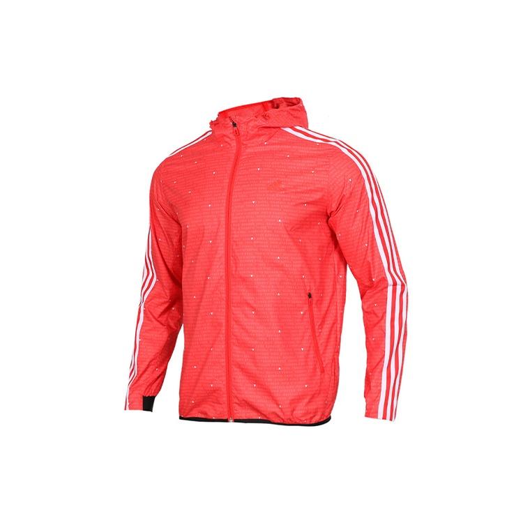adidas Wb Aop 3s Woven Casual Sports Hooded Jacket Red Men s DW4623 XXL