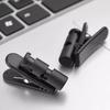 Universal Headphone Wire Clip 360 Degree Rotatable Earphone Earbud Cable Clip Cord Collar Hooks for Broadcast Microphone