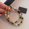 Colorful Mixed-Color Beaded Necklace: Natural Stone, Freshwater Pearl, Rice Grain Choker for Women