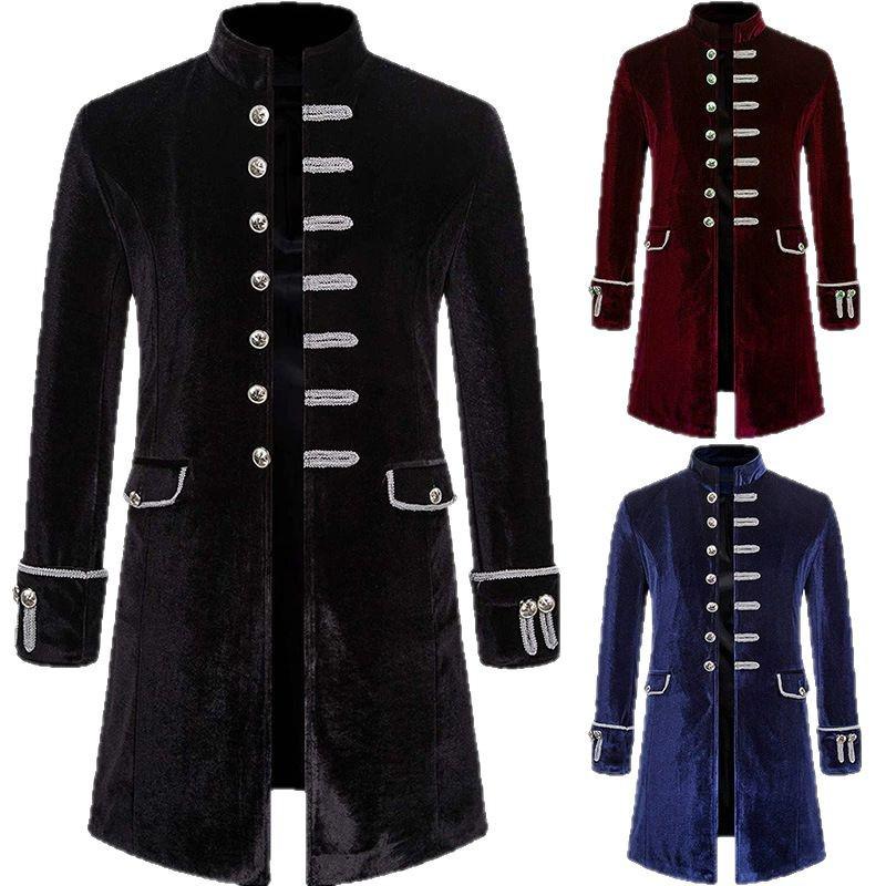 2025 European & American Medieval Vintage Men's Formal Coat