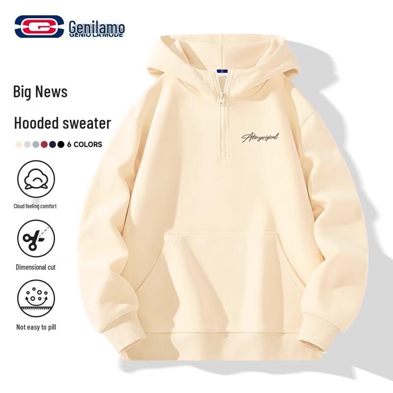 

GENIOLAMODE Men s Heavyweight Hooded Sweatshirt 2XL